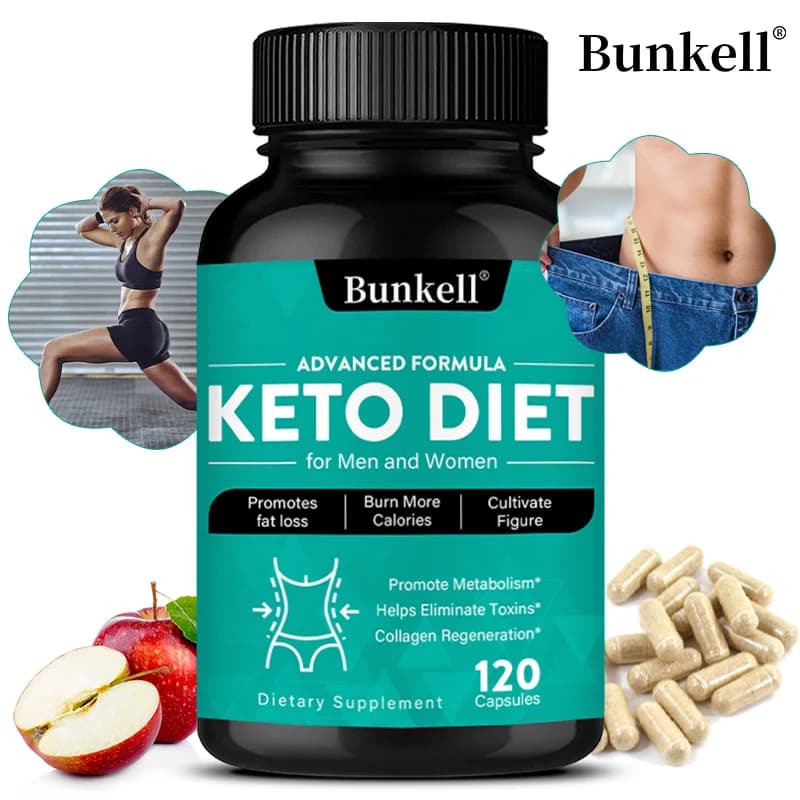 Capsule di aceto di mele Keto - Per la perdita di peso chetogenica, stimolazione del metabolismo, soppressore dell'appetito, energia detox e supporto immunitario