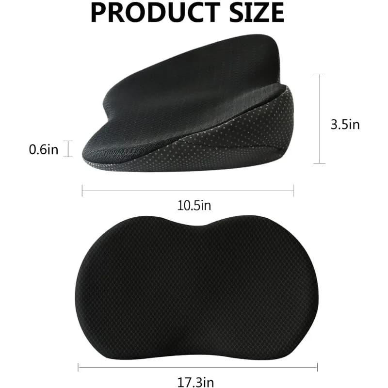 Sciatica Cuscino per seggiolino auto per alleviare il dolore alla schiena Nuovo cuscino per sedile in memory foam 2 in 1 per il comfort del sedile del conducente dell'auto ergonomico