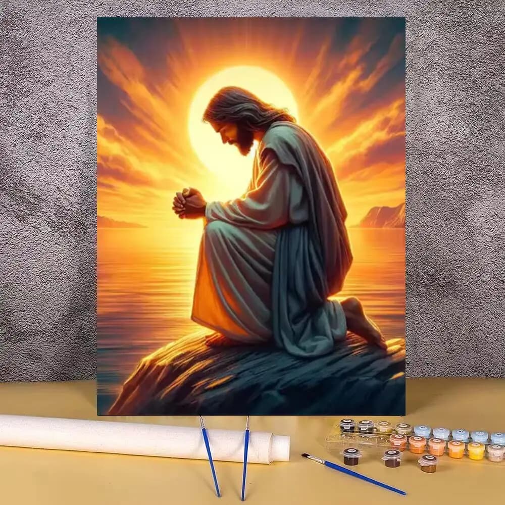 1pc frameless MEIAN Sage Pictures Paint By Number 20x30CM Oil Paint DIY Craft Kit For Adults Room Decoration Mother's Gift Drops