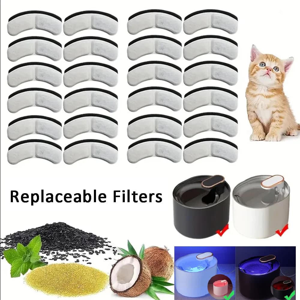 Filtri per fontane per gatti Cartuccia filtrante per distributore d'acqua per animali domestici Forniture per alimentazione e irrigazione per cani e gatti Accessori per filtri