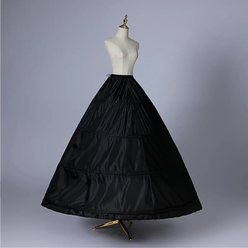 Gonna a 4 cerchi per donna Abito da ballo Sottoveste Crinolina Sottogonna da sposa Mezze sottoveste Sposa da sposa