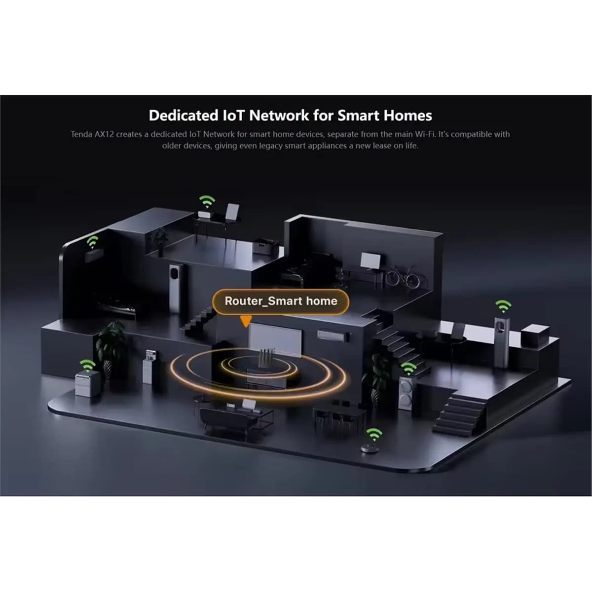 ABDD HOT AX12 AX3000 WiFi 6 Router Dual Band 2.4/5G Wireless Repeater EasyMesh Wifi+ Password-Free Wi-Fi Connection US Plug