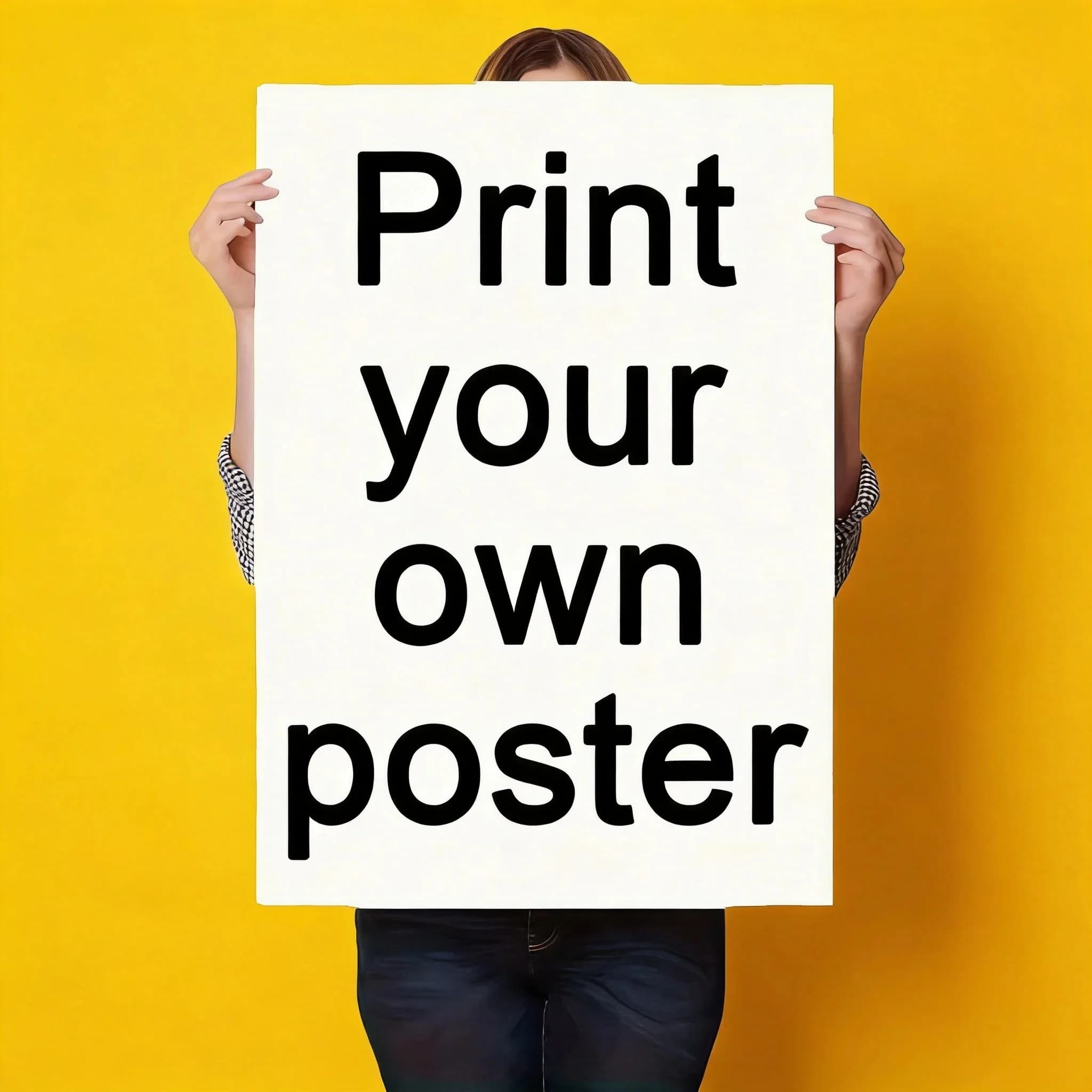 Personalization Blank Customizable Canvas Painting Living Room Bedroom Framed Poster Prints Office Wall Art 50x70cm Large Size
