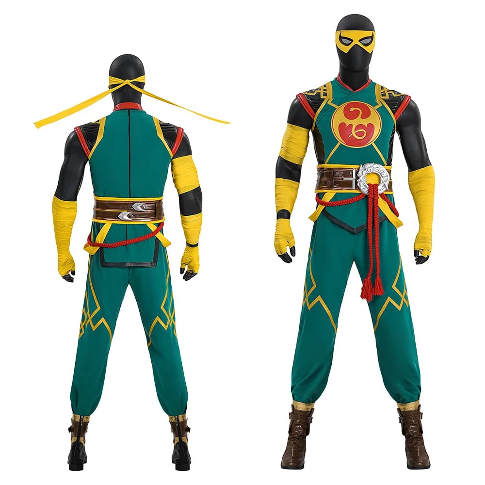 Costume Cosplay Iron Fist da Uomo Manluyunxiao Set Completo per Halloween, Natale, Comic Con
