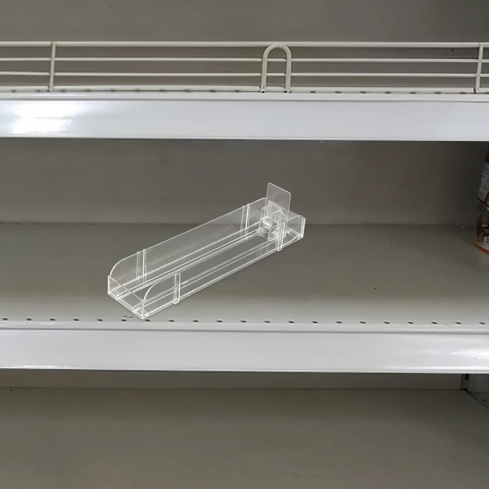 Retail Beverage Shelf Organizer Automatic Dual Sided Drink Pusher Cold Can Display Holder Fridge Soda Organizer Convenience