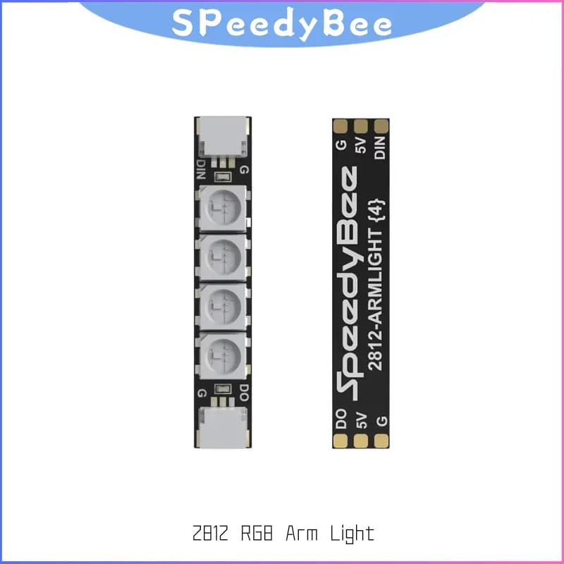 1 set (4 pieces) Programmable RGB LED Strips SpeedyBee 2812 - Armlight 5V for RC Whoop Quadrome and FPV drone frame