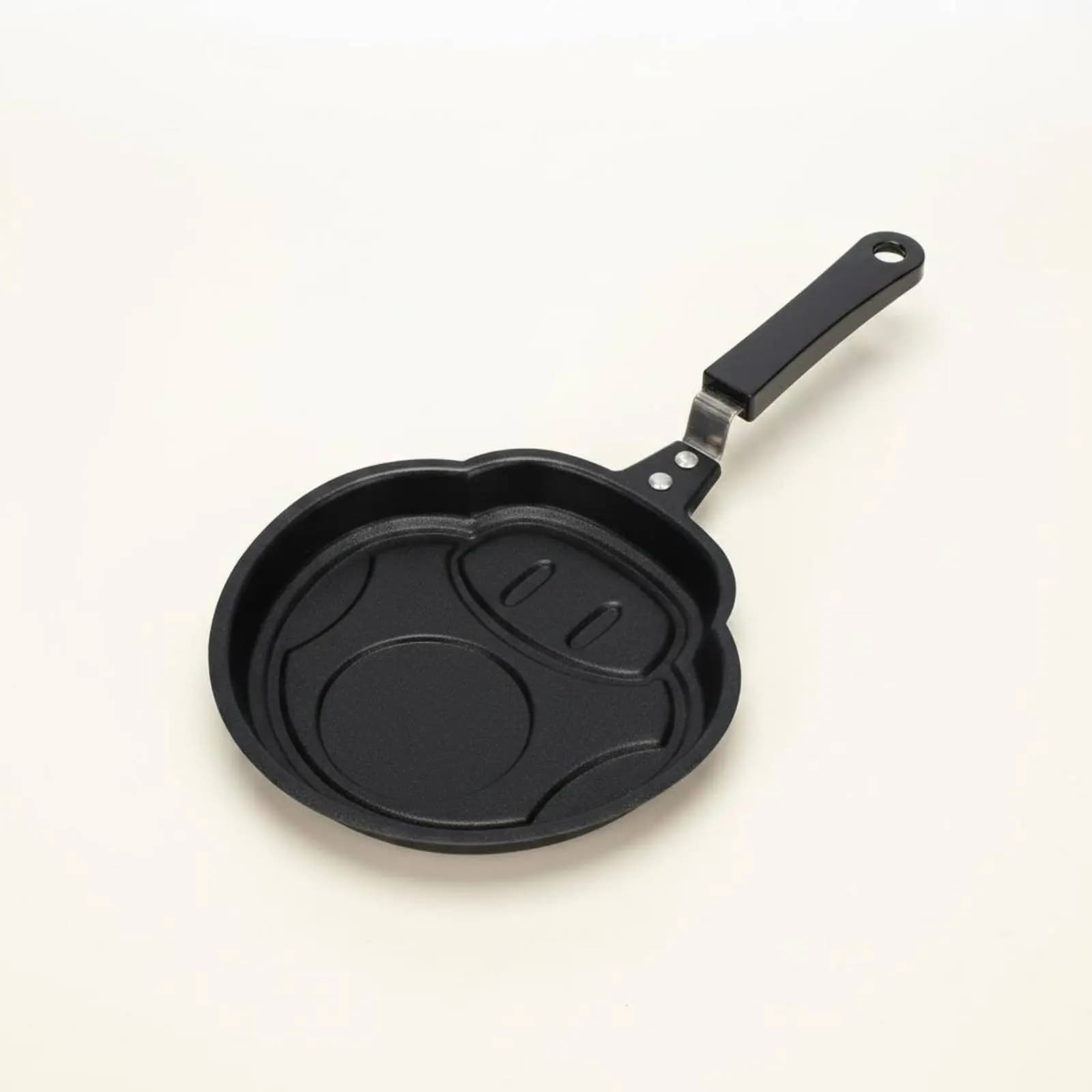 Padella Antiaderente a Forma di Uovo Compatibile con Induzione, Padella Antiaderente per Pancake, Piastra Multiuso con Fori, Riscaldamento Rapido e Uniforme