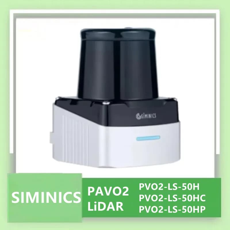 SIMINICS PAVO2 100Hz 360 ° Sensore LiDAR TOF per esterni da 50m 100m PAVO 10-30 per la navigazione di robot e l'evitamento degli ostacoli