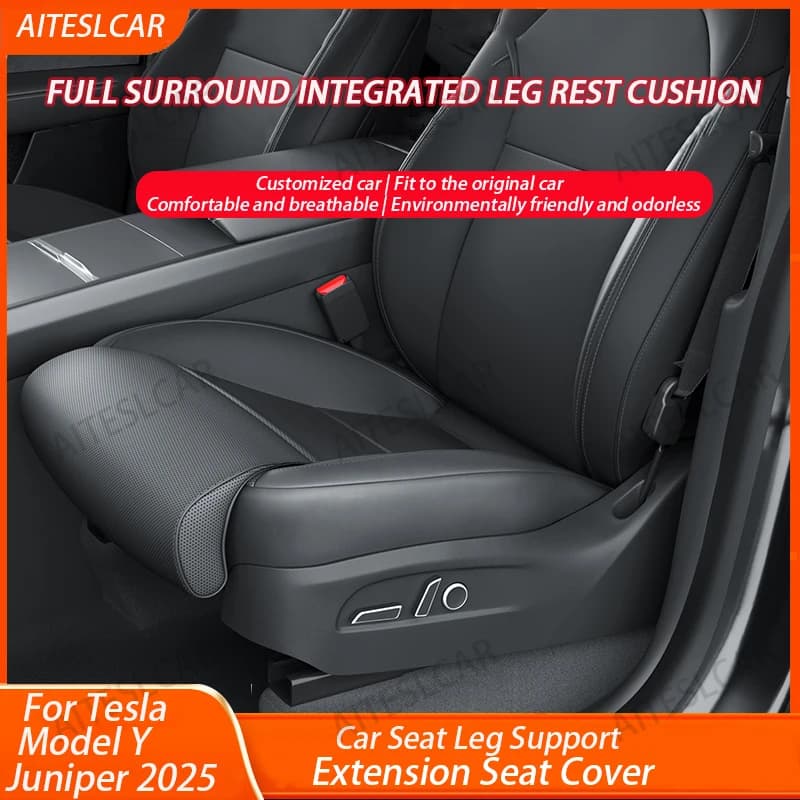 Per il nuovo Tesla Model Y Juniper 2025+ Supporto per le gambe Estensione Coprisedile Memory Foam Extender Cuscino Accessori interni per auto