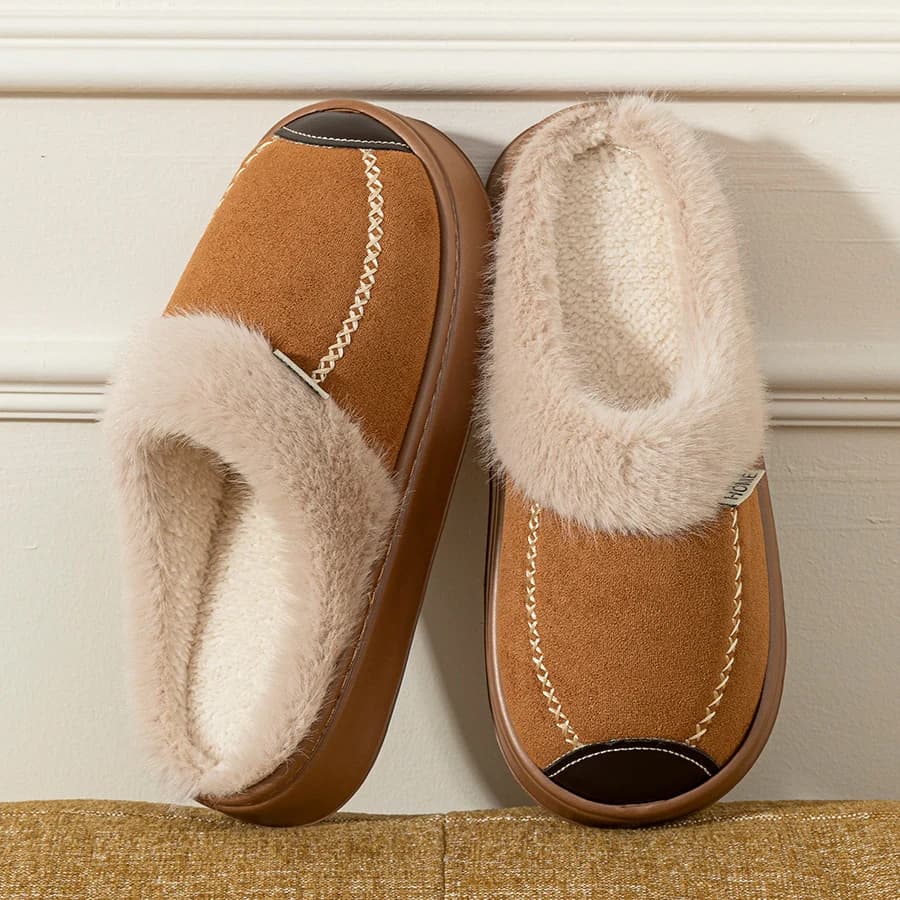 Fashionable winter women's Slippers with soft and thick sole, for interior and exterior, comfortable, breathable, anti-slip, casual, for the house
