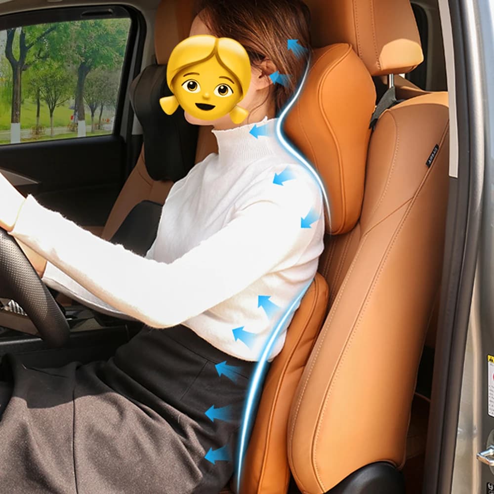 Per il 2024 GWM HAVAL H9 Comodo sedile in pelle Poggiatesta Supporto lombare Poggiatesta multifunzionale Supporto per il collo Schienale del cuscino