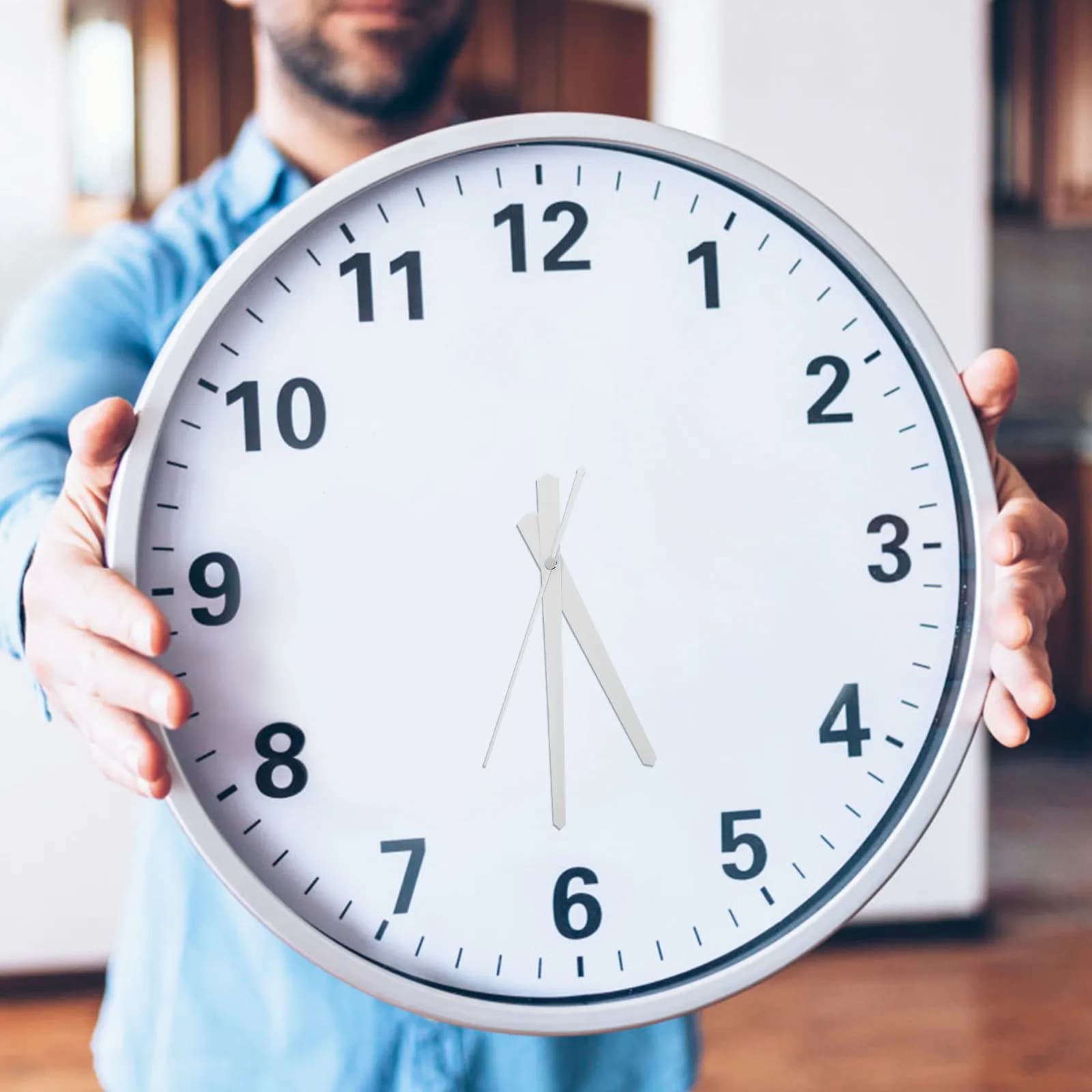 Movimento dell'orologio silenzioso, meccanismo in plastica, dimensioni compatte, lancette di ricambio fai-da-te per orologi da parete e orologi al quarzo
