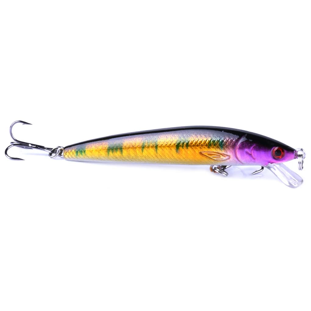 Black Minnow Fishing Lure Crankbait Hard 95mm 8.5g Treble Hook Wobbler Artificial Plastic Trout Pencil Lure For Carpfishing Gear