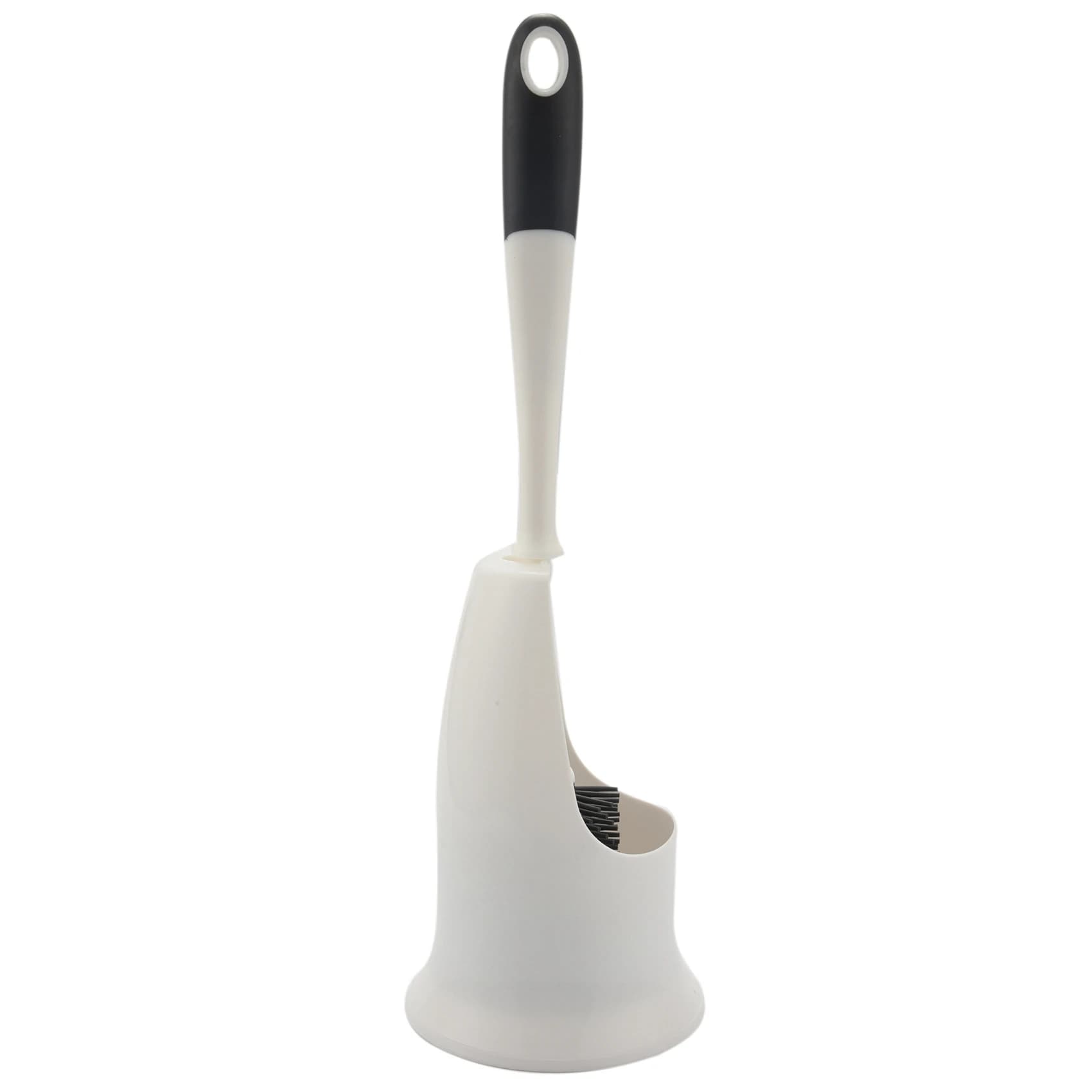 Spazzola e supporto per WC FT, set di spazzole per la pulizia della tazza del WC, spazzola per labbra sotto il bordo e contenitore per il bagno