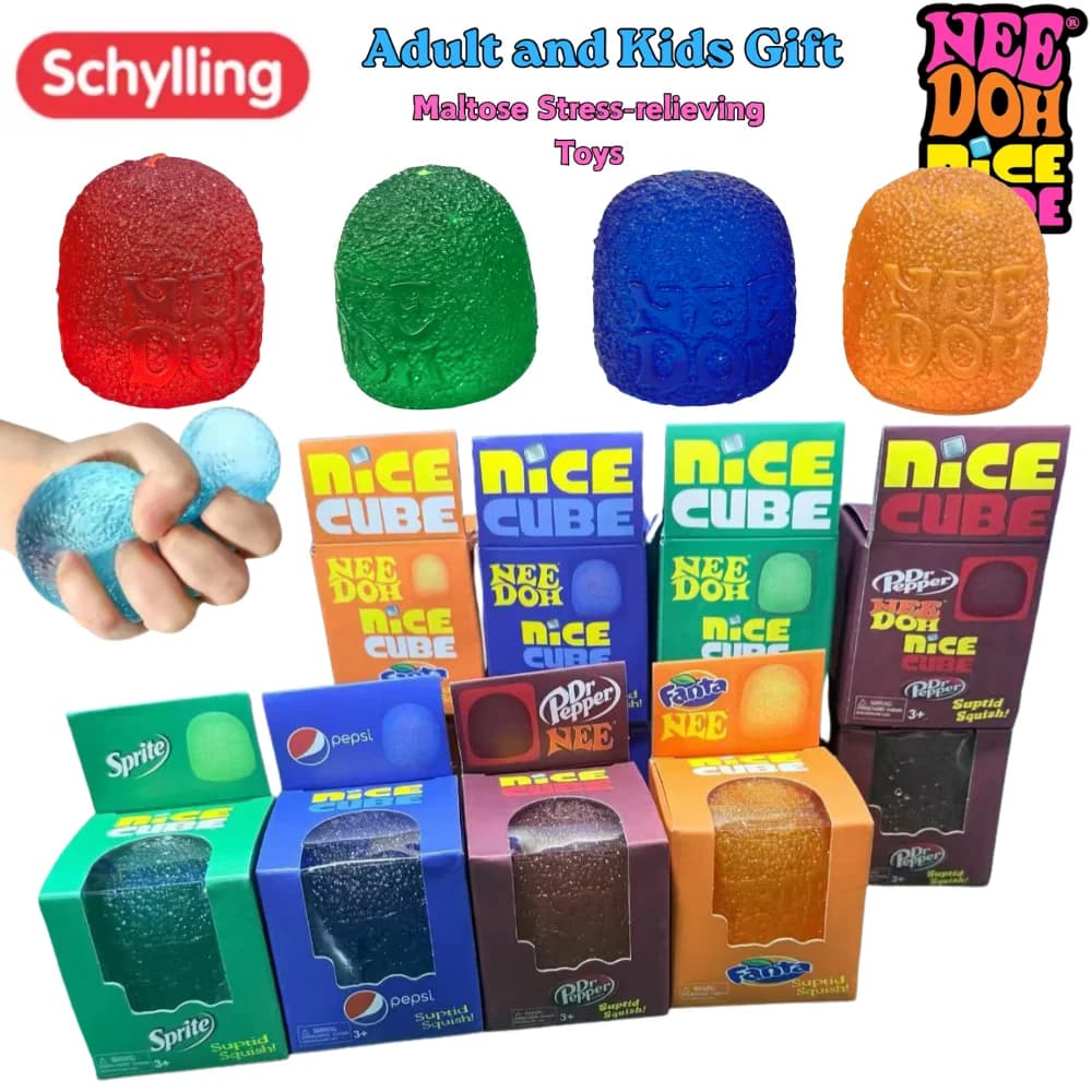 Schylling NeeDoh Mini Candy Gumdrop Soft Squeeze Sensory Fidget Toy Stress Relief Blind Box for Kids and Adults