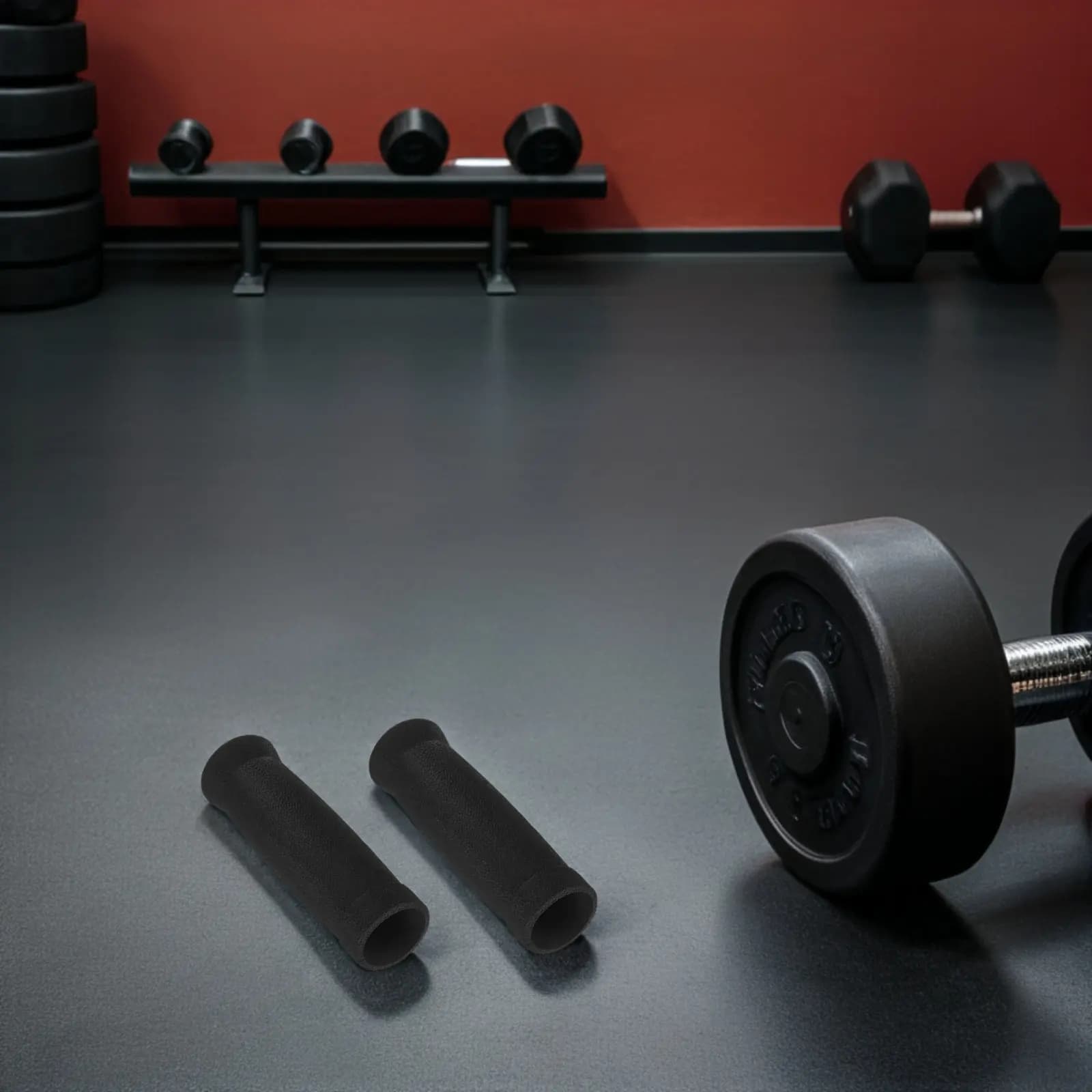 4Pcs Barbell Grip Sleeve Fitness Equipment Handle Cover Ergonomic Anti-Slip for Weight Lifting Pull Up Bar Gym Bar Grips
