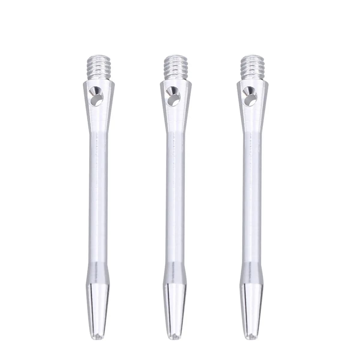 Set di 3 Aste per Freccette in Lega di Alluminio, Lunghezza Media 48mm, Filettatura Standard 2BA per Punte in Acciaio, Ottimizzazione dell'Equilibrio