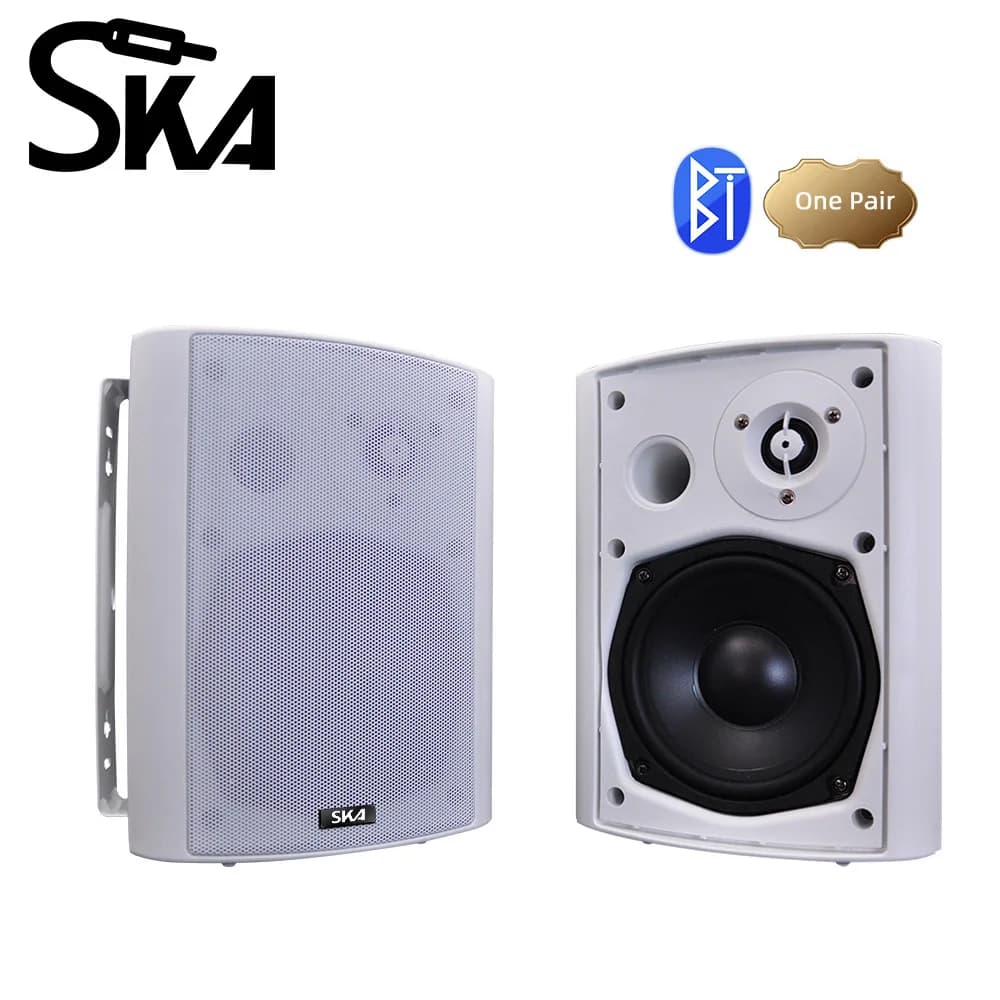 Sistema di altoparlanti Bluetooth da parete con USB, stereo smart home PA HiFi, lettore musicale di sottofondo per scuola, casa/caffetteria