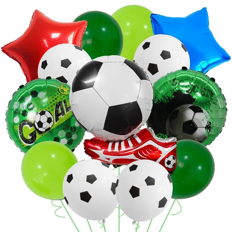 Set di Palloncini a Tema Calcio per Decorazioni di Compleanno per Bambini