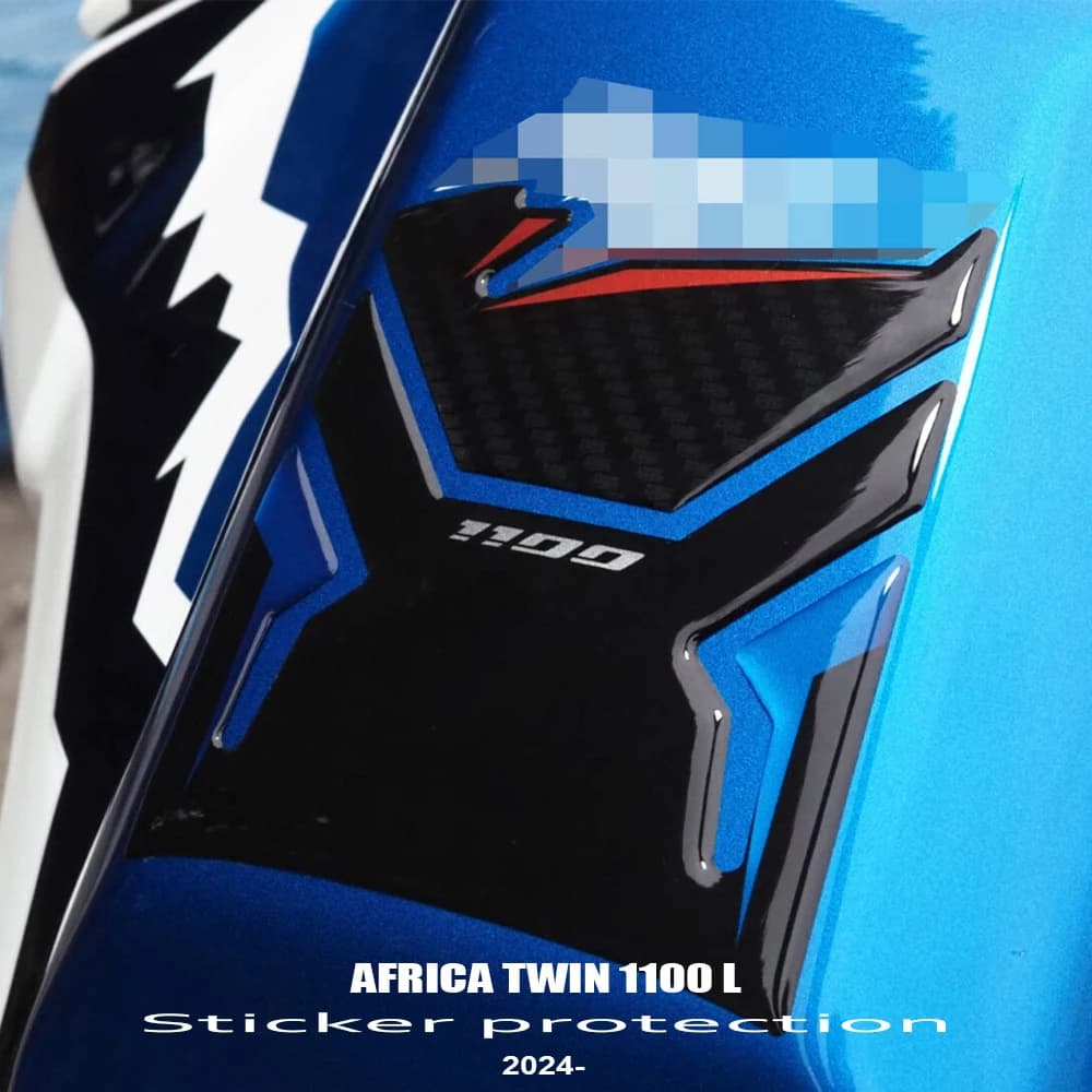 Accessori moto Kit di protezione adesivo in resina epossidica 3D Tappetino serbatoio carburante per CRF 1100L Africa Twin CRF1100 2024 2025