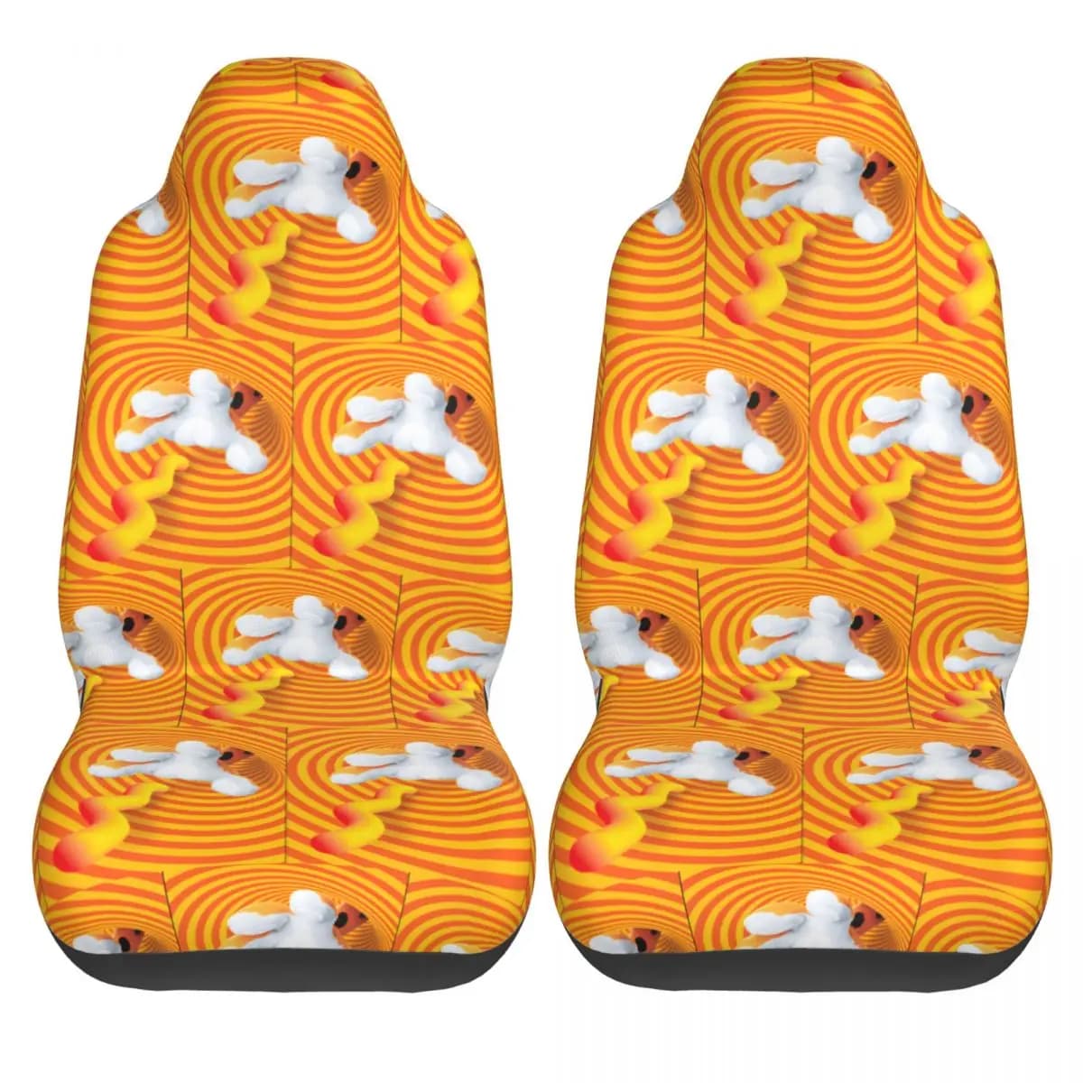 Car Seat Covers C-Cheetos Summer Car Seat Covers Elastic 2 pcs Funny Cover