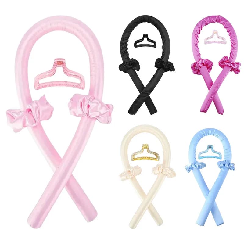 Bigodini Hair styling tools Brake for sprinkler without heat Silk curls Bigodini ribbon for hair Soft band for sleeping Lazy hair