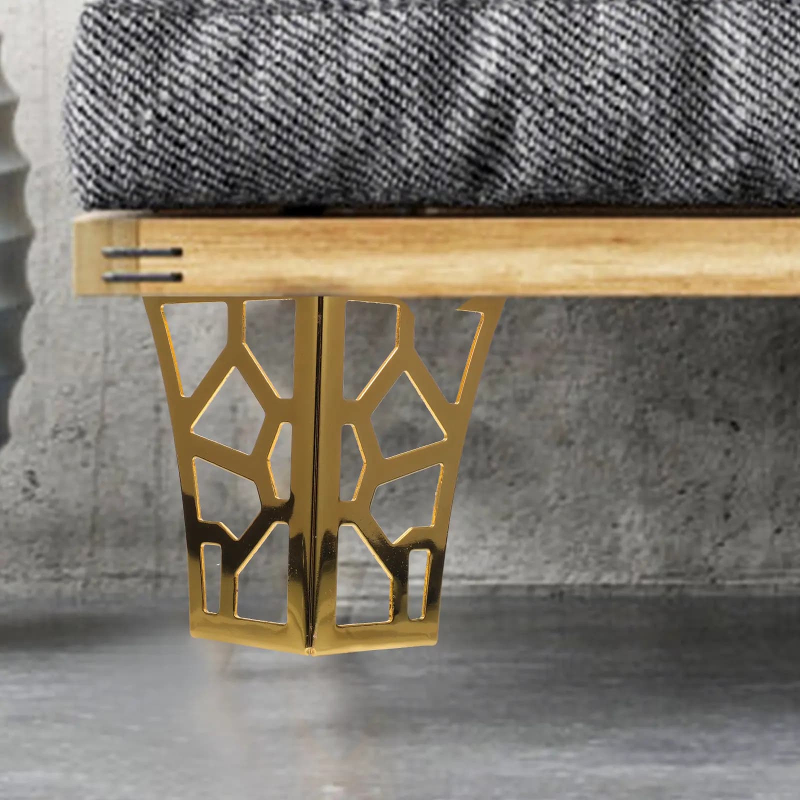 4 gambe per mobili in metallo dal design cavo, resistenti, in ferro, con finitura galvanizzata resistente alla ruggine, per armadi e cassettiere