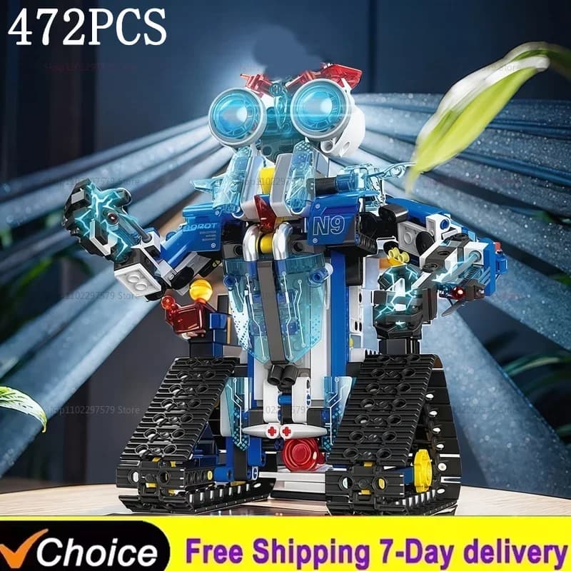 Kit di Costruzione Robot Programmabile con Telecomando, 472 Pezzi, Progetti STEM Educativi, Regalo di Compleanno per Ragazzi e Ragazze