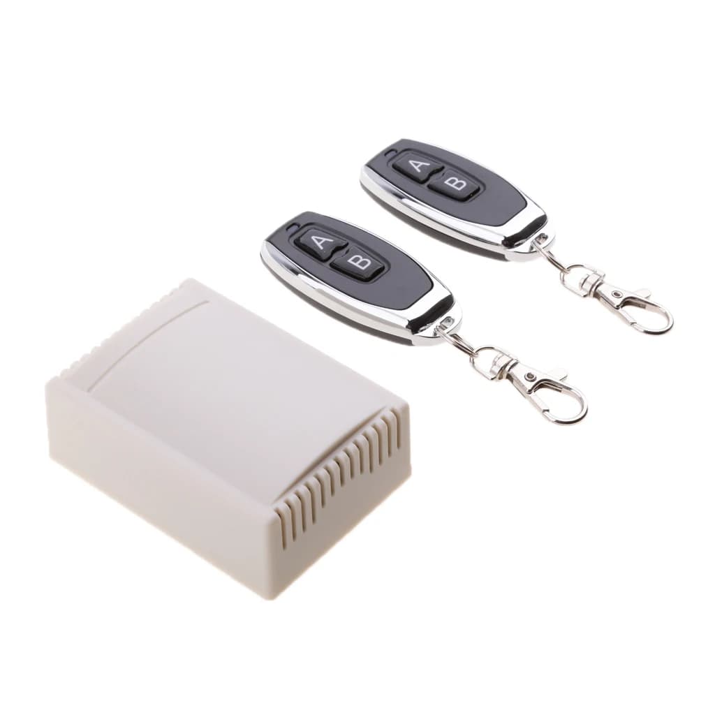 DC12V 315MHz Relay Switch Remote Portable Curtain Receiver+2