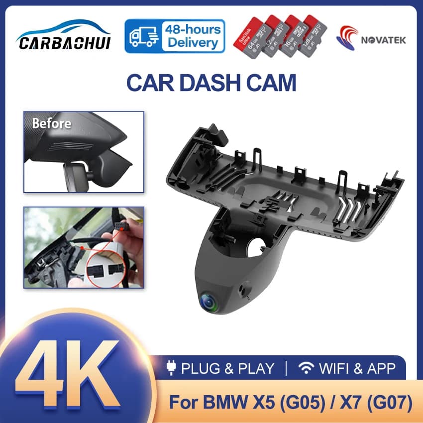 Plug and Play Car DVR 4K HD Videoregistratore Dash Cam per BMW X3 G01, X5 G05, X7 G07, 318i 320i G20 G21, 430i G22, 240I G42