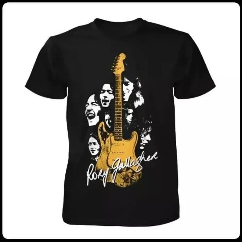 Rory Gallagher Guitar T shirt All Size S 234XL