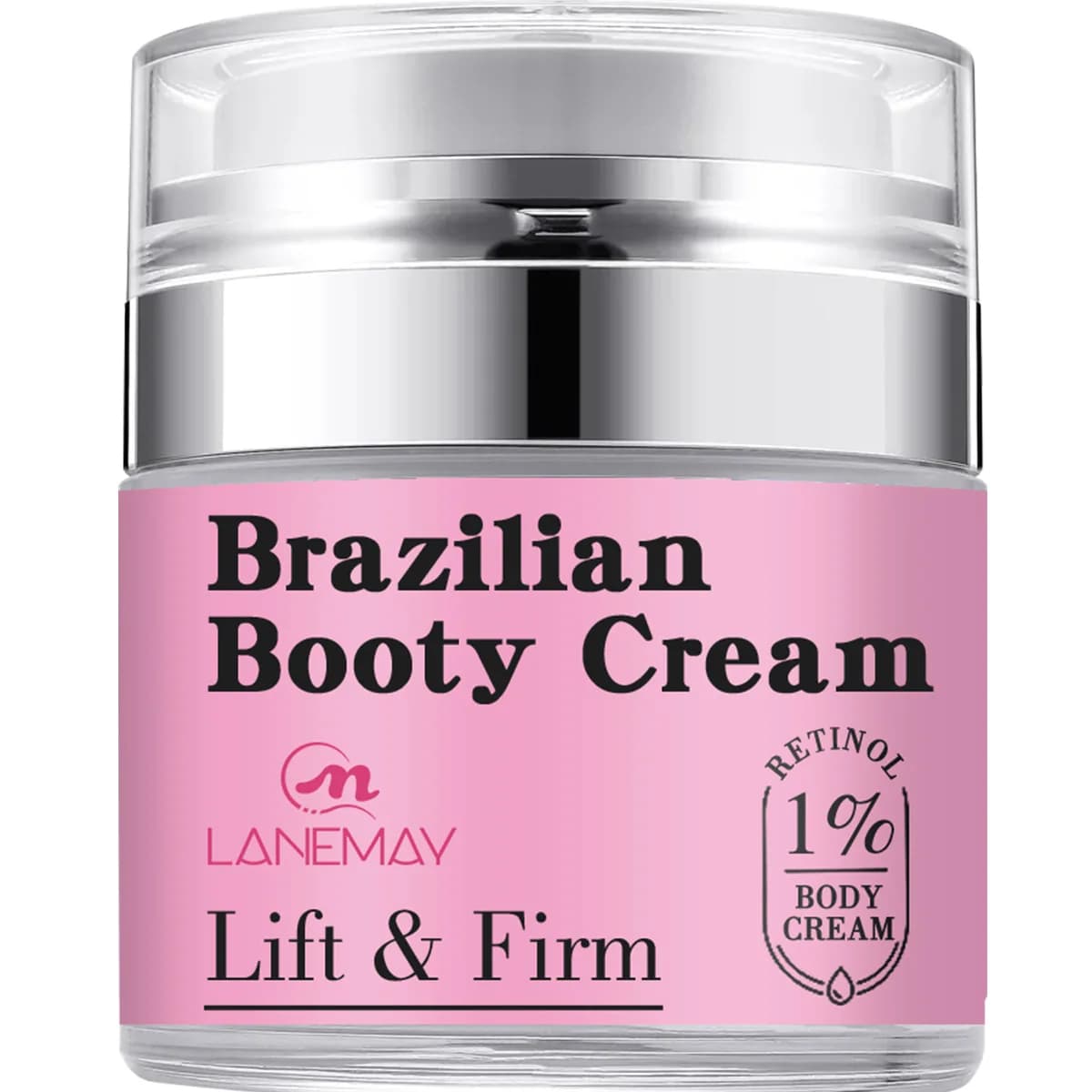 Crema brasiliana per il corpo contenente retinolo, che rende la pelle tesa, ricca ed elastica, e solleva i glutei per renderli più sensuali.