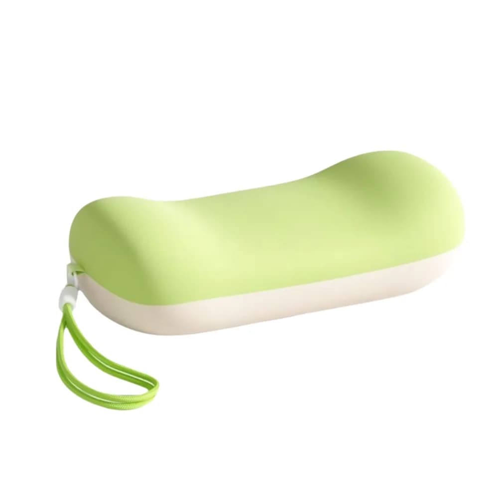 Cuscino Lombare Ergonomico in Seta Ghiacciata per Ufficio e Riposo, a Lento Ritorno, Morbido con Cordino per il Trasporto, Ideale per il Riposo sul Letto e le Pausa