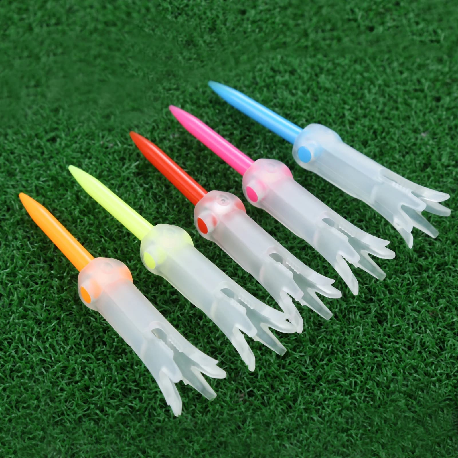 3Pcs 85mm 6 artigli pieghevoli direzionali pieghevoli portatili da Golf Tees accessori per la pratica del Golf Tees da Golf in gomma morbida multifunzione