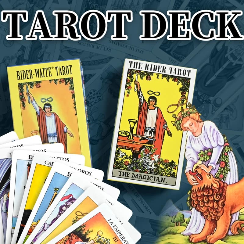 Carte dei Tarocchi Classiche, Mazzo di Oracoli per Principianti, Divinazione, Giochi da Tavolo, Intrattenimento Familiare, Gioco di Carte per la Divinazione del Destino