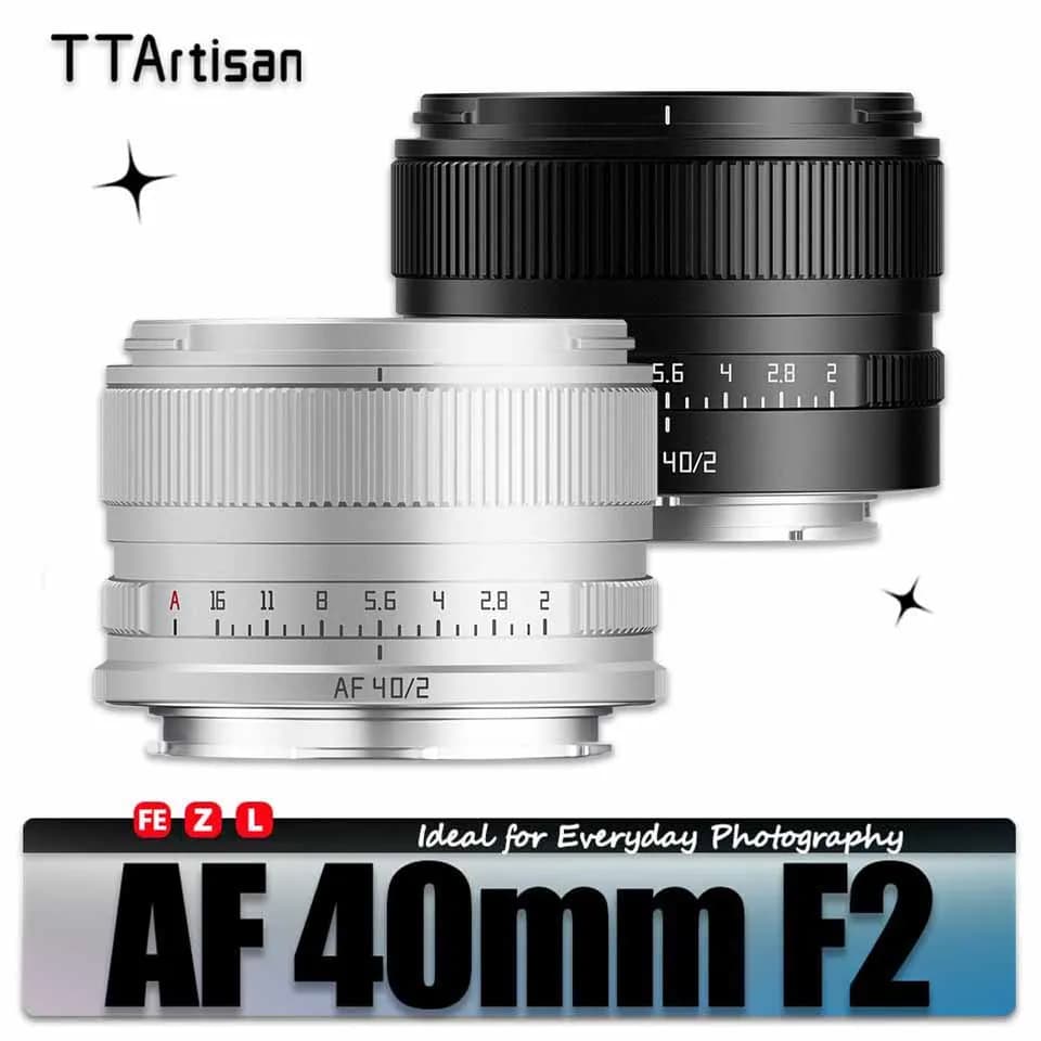 TTArtisan AF 40mm F2 Wide-open full frame camera lens for people with L Sony E Nikon Z Lumix attachment