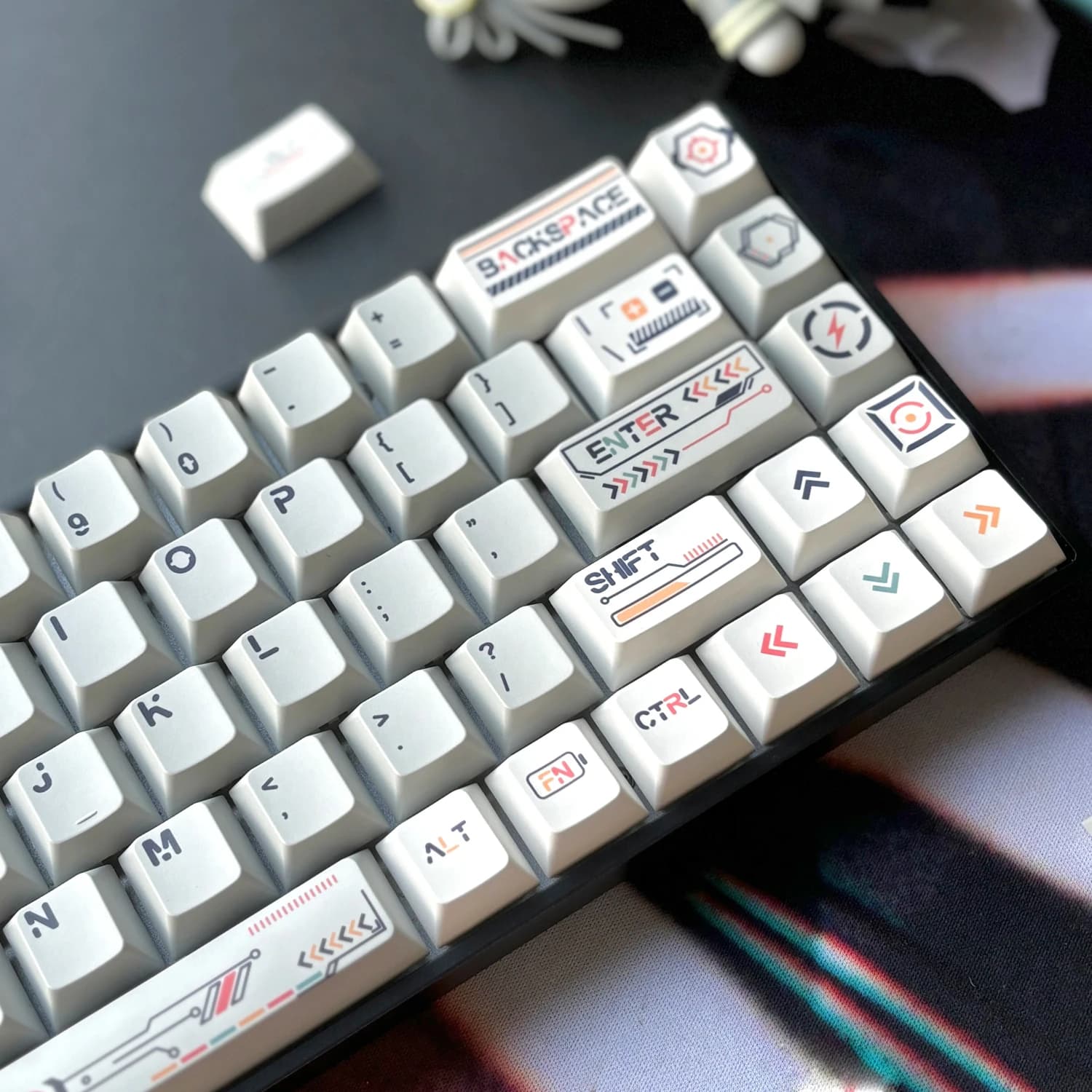 95 tasti Cherry Profile Graffiti Future Keycaps PBT custom Gaming tastiera meccanica tasti Caps per GMK67 GMK87 AULA 75 Crush8