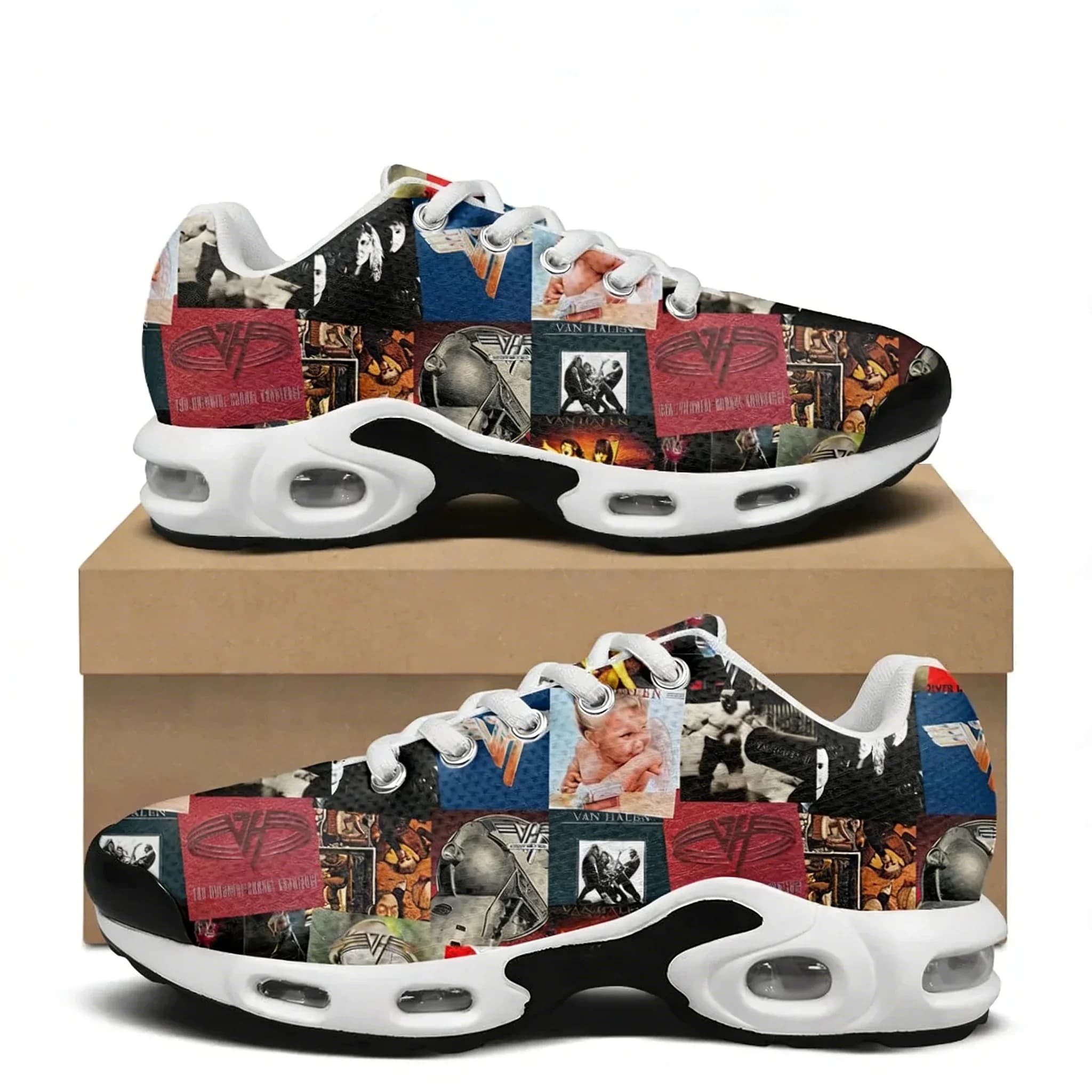 Van Evh 1984 Stripes Halen Air Cushion Sneakers Cartoon Men Womens Sports shoes High Quality Custom Leisure Mesh Sneaker