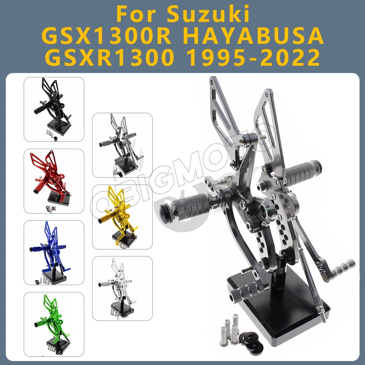 Pedane Posteriori CNC per Moto Suzuki GSX1300R HAYABUSA GSXR1300 GSX 1300R 2022-1995