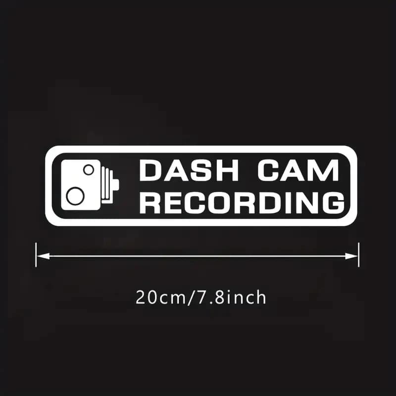 DASH CAM RECORDING Car wall decal Decalcomania for windscreen TELECAMERA HD CAM Parts for automatic performance Body for automatic performance.