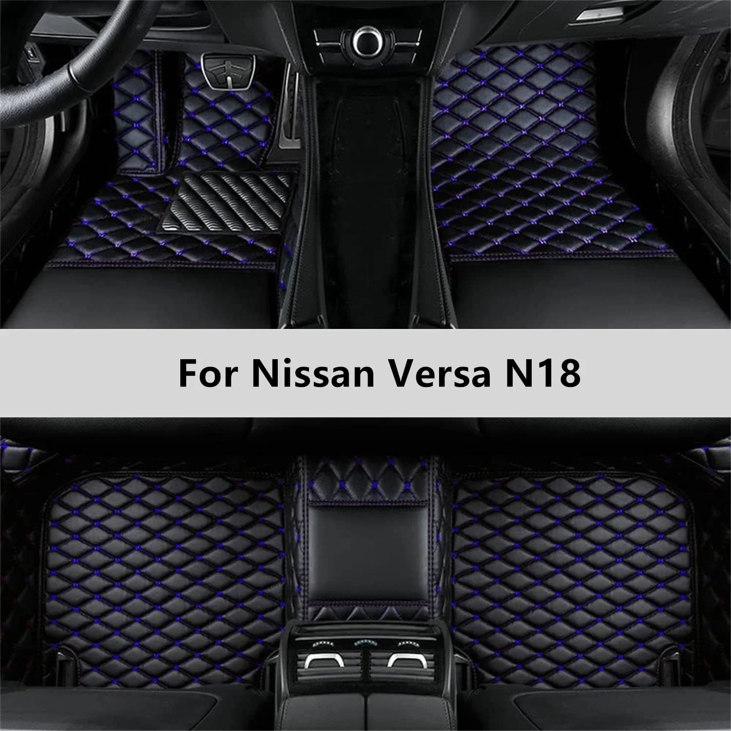 Custom Car Mats for Nissan Versa N18 2020 2021 2022 2023 2024 2025 2026 Car Mat Zerbino Interior Accessories