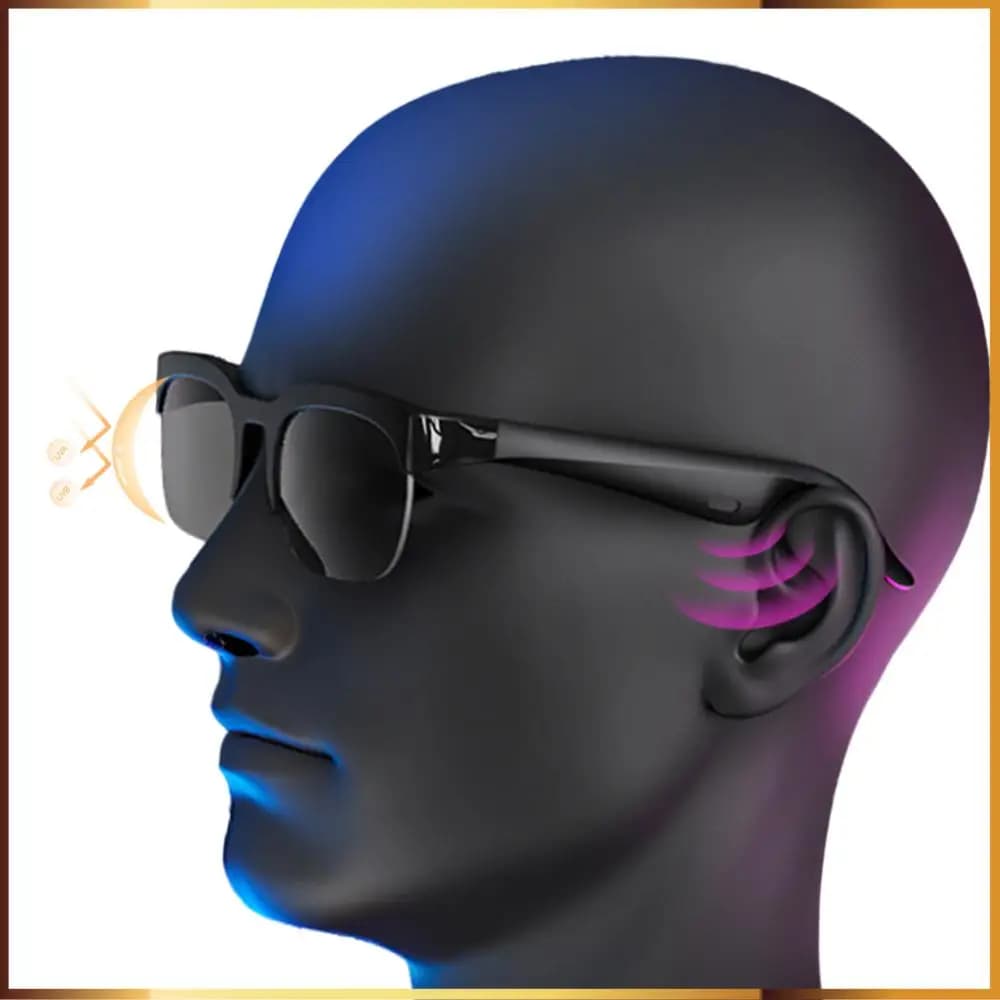 Smart Glasses AI Translator Hands-Free Music & Calls BT Sunglasses Protection Outdoor Sports Headphones for Men & Women