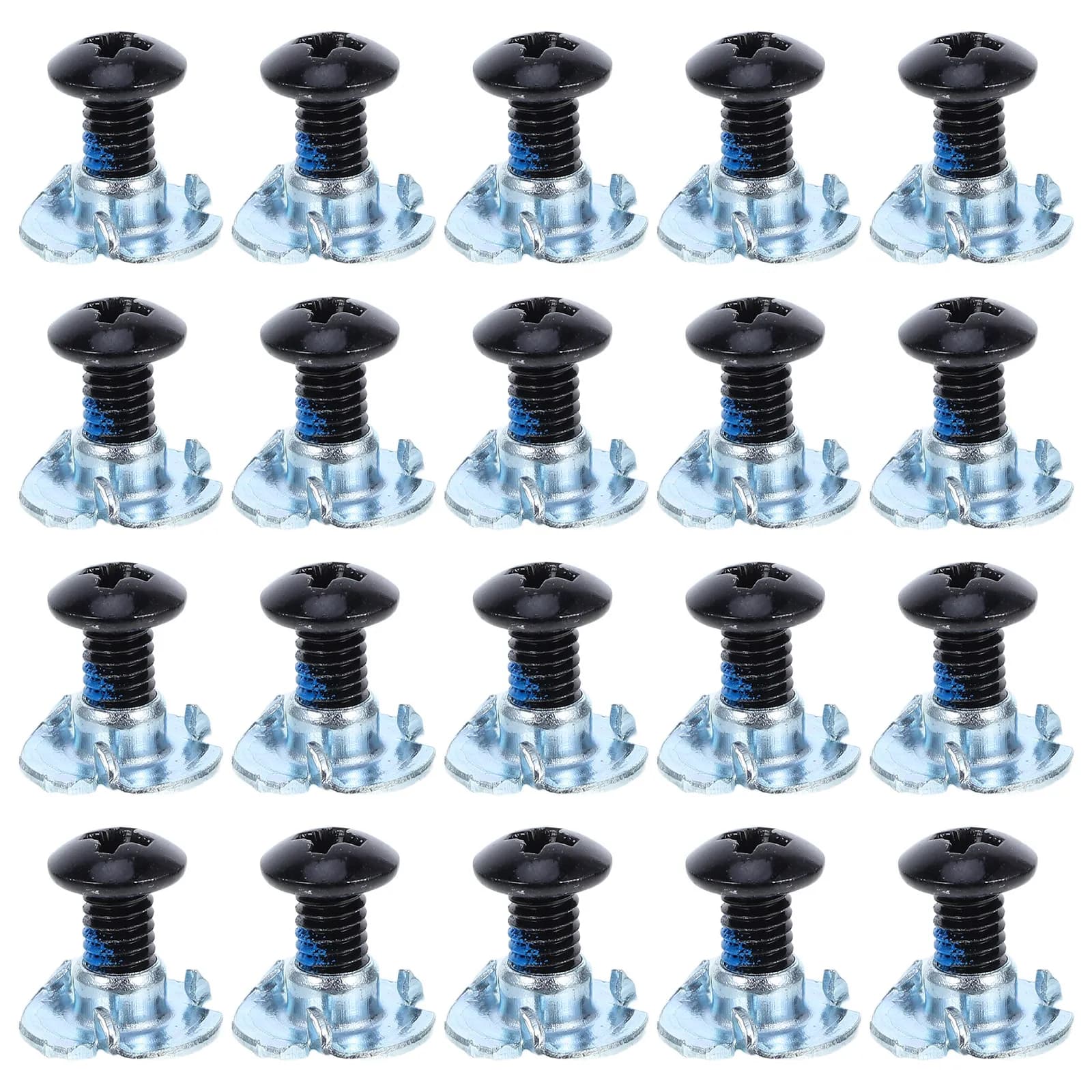 Roller Skate Mounting Screws 20 Sets Inline Skate Buckle Replacement Fixing Bolts Snowboard Binding Hardware
