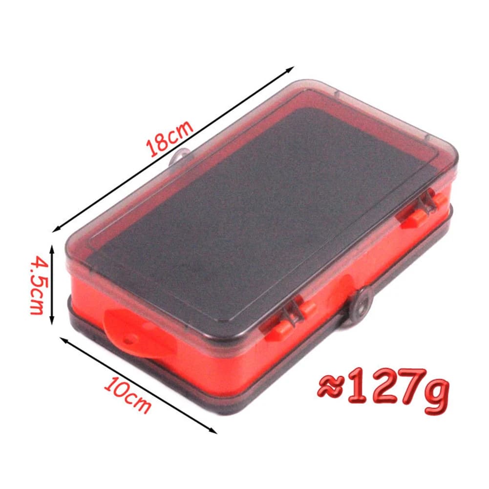 Double Sided Plastic Fishing Equipment Case Portable Professional Fishing Accessories Case Multifunctional for Fishing Supplies