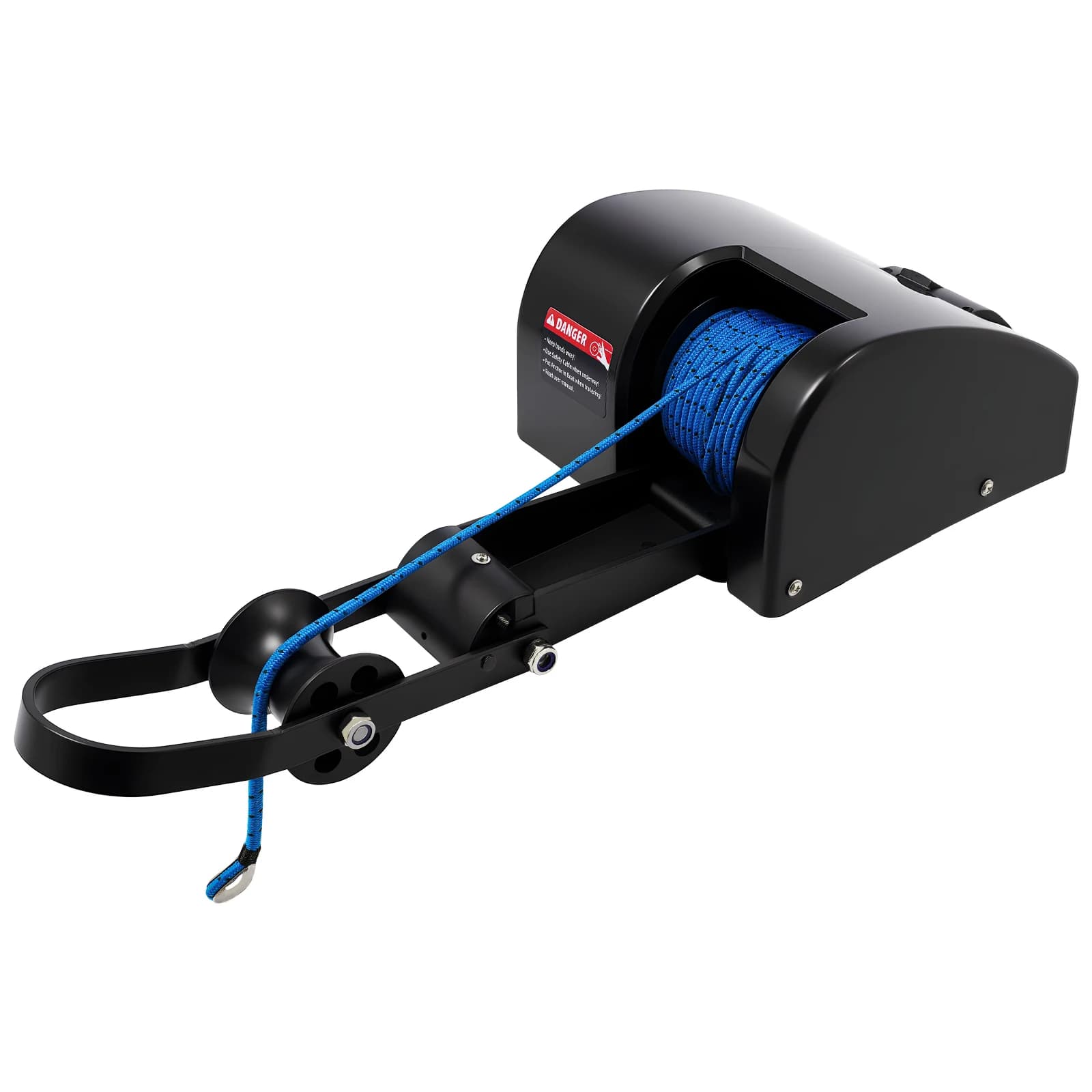 Verricello Elettrico per Ancora di Barca DC12V 35LBS con Cavo da 30m e Telecomando per Imbarcazioni
