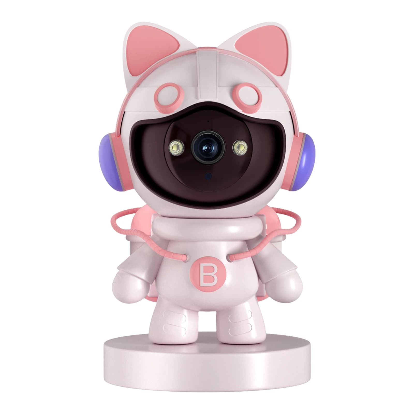 Telecamera Robot AI WESECUU, Telecamera Smart per Casa, Wifi 3MP, Telecamera PTZ Spaceman, Sicurezza Interna, Monitor per Bambini
