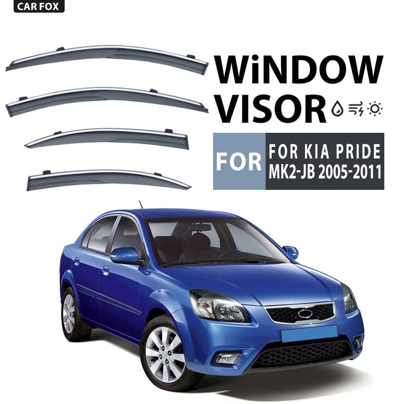 Per KIA Pride 2005-2011 Finestra di Automobile Visiera Tenda Shelter Parabrezza Finestrino Laterale Pioggia Parasole Accessori Auto Car Styling