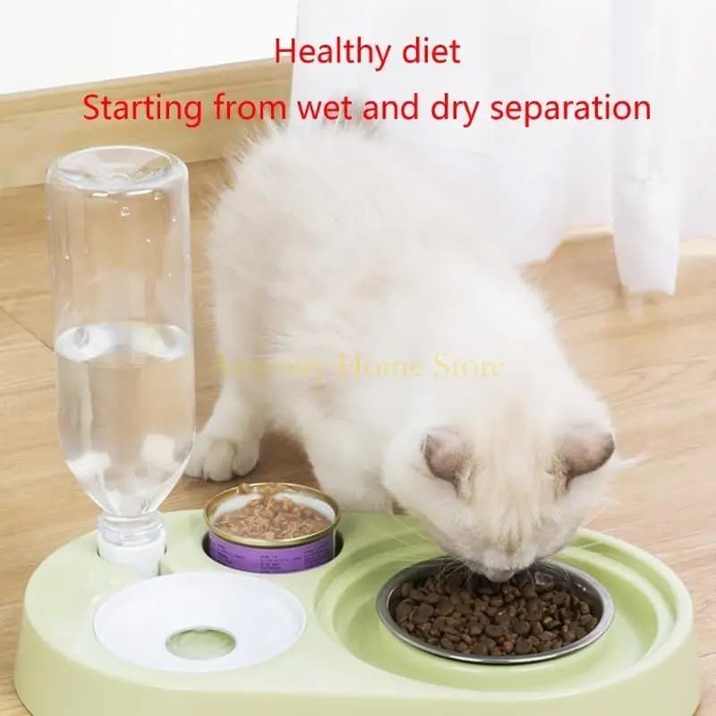 F26C Eleganti ciotole da gatto ciotole per piatti Anti-Overturing Water Dispenser