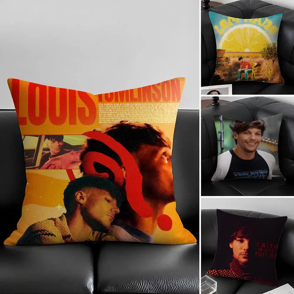 L-Louis Tomlinson-S Set di fodere per cuscini in lino naturale, decorazione tutto in uno per divano, camera da letto e sedia