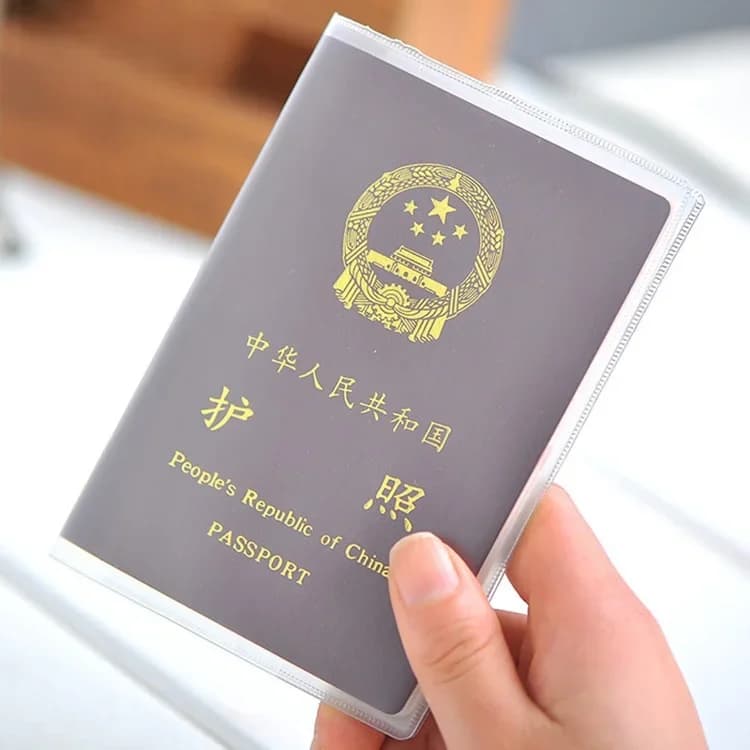 3 pcs new protective case for passport waterproof transparent satin PVC case ID card holder universal bag for corporate credit card